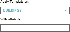 Options for applying the template panel.