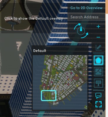 The minimap, which allows a user to see the entire map at a glance, activate overlays an locate notifications.