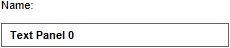 Input field for the panel name.