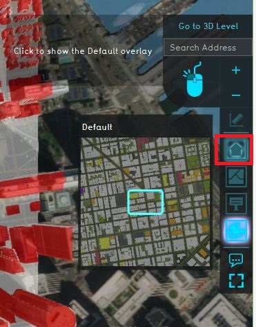 Click on the City overlay to go to the default view.
